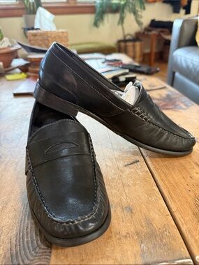 Cole Haan Pinch Grand Penny Loafers Black Leather 8.5 B